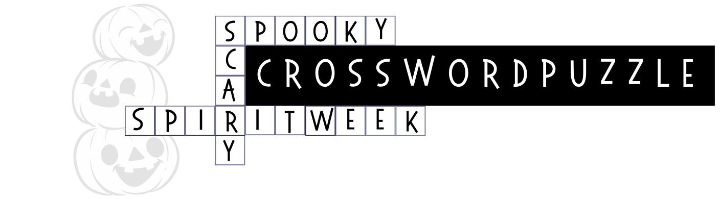 Spooky Scary Spirit Week Crossword