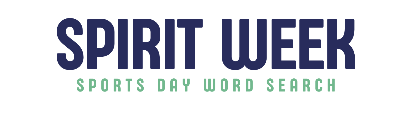 Spirit Week 
Sports Day Word Search 