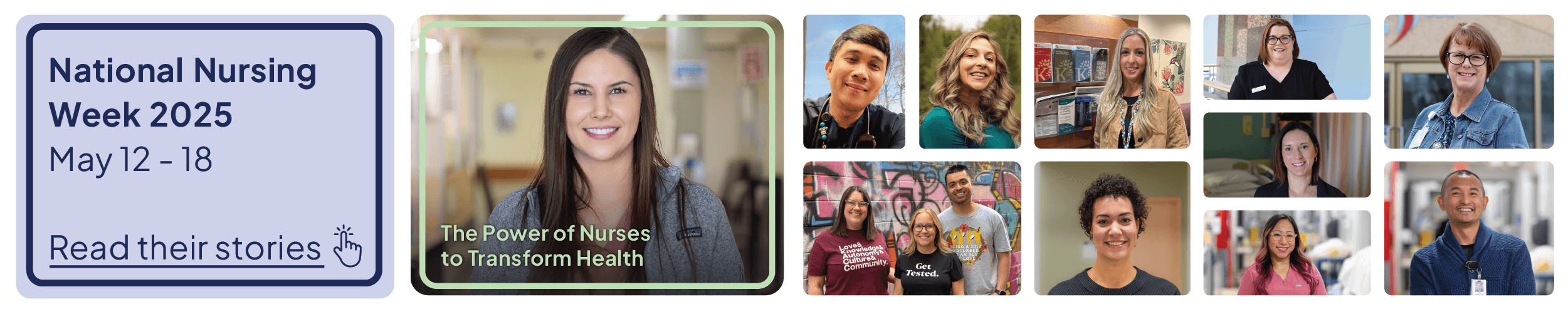 National Nursing Week 2025 May 12-18 Red Their Stories
